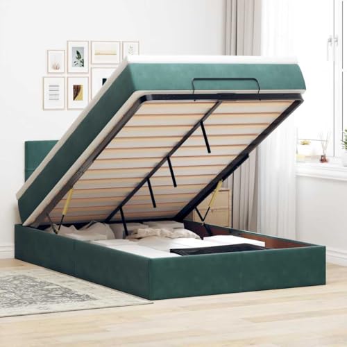 FUDUGEHMIOFWFJJ Bette bettgestell bettgestell Bett mit matratzeOttoman-Bett mit Matratzen & LEDs Dunkelblau 160x200 cm SamtGeeignet für Schlafzimmer FUDUGEHMIOFWFJJ Bette bettgestell bettgestell Bett mit matratzeOttoman-Bett mit Matratzen & LEDs Dunkelblau 160x200 cm SamtGeeignet für Schlafzimmer von FUDUGEHMIOFWFJJ
