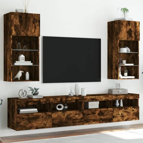 FUDUGEHMIOFWFJJ Braun Oak Effect Bookshelf 72x28x77.5 cm Wood Particle Board, Sturdy Storage Shelf for Living Room & Office, Modern Bookshelf with Adjustable Shelves, Space-Saving Design von FUDUGEHMIOFWFJJ