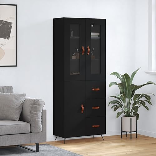 FUDUGEHMIOFWFJJ Bücherregal Altholz-Optik 68,5x32x75 cm Holzwerkstoff Rustic Bookshelf for Living Room & Office Vintage Style Storage Shelf with 5 Adjustable Shelves Sturdy Wooden Design von FUDUGEHMIOFWFJJ