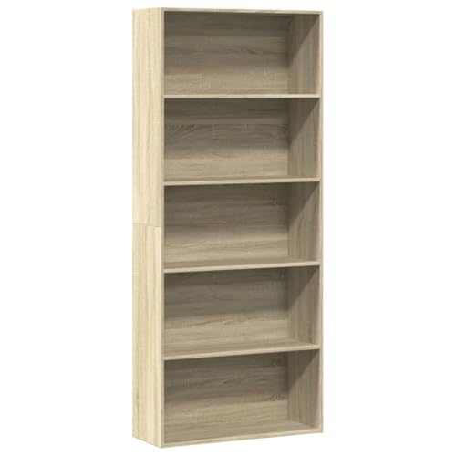 FUDUGEHMIOFWFJJ Bücherregal Grau Sonoma 40x30x77 cm Holzwerkstoff - Modern Bookshelf for Living Room Office Sturdy Wooden Shelf with 4 Adjustable Shelves Space Saving Storage Solution - Easy Assembly FUDUGEHMIOFWFJJ Bücherregal Grau Sonoma 40x30x77 cm Holzwerkstoff - Modern Bookshelf for Living Room Office Sturdy Wooden Shelf with 4 Adjustable Shelves Space Saving Storage Solution - Easy Assembly von FUDUGEHMIOFWFJJ