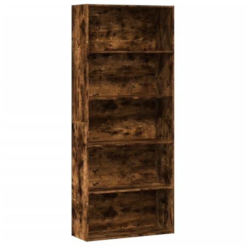 FUDUGEHMIOFWFJJ Bücherregal Schwarz 40x30x114 cm Holzwerkstoff - Modern Bookshelf for Living Room Office Sturdy Wooden Shelf with 5 Adjustable Shelves Space Saving Storage Solution for Books & Decor FUDUGEHMIOFWFJJ Bücherregal Schwarz 40x30x114 cm Holzwerkstoff - Modern Bookshelf for Living Room Office Sturdy Wooden Shelf with 5 Adjustable Shelves Space Saving Storage Solution for Books & Decor von FUDUGEHMIOFWFJJ
