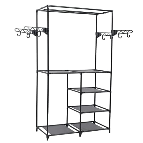 FUDUGEHMIOFWFJJ Bücherregal Schwarz 50x33x82 cm Holzwerkstoff - Modern Bookshelf for Living Room Office Sturdy Shelf with 5 Adjustable Levels Space Saving Storage Solution for Books & Decor von FUDUGEHMIOFWFJJ