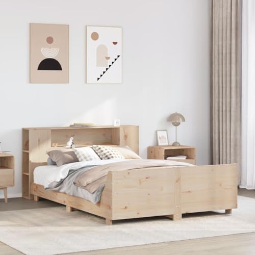 FUDUGEHMIOFWFJJ Bücherregal Weiß 137,5x29x137,5 cm Holzwerkstoff - Modern Bookshelf for Living Room Office Sturdy White Shelf with 5 Adjustable Levels - Space Saving Storage Solution von FUDUGEHMIOFWFJJ