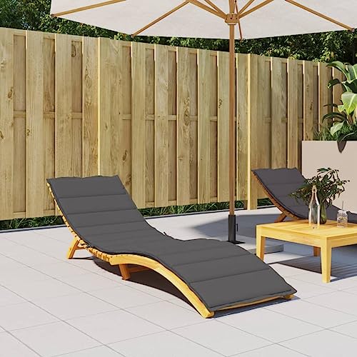 FUDUGEHMIOFWFJJ Garden Chair with Stool Set, Poly Rattan Lounge Chair Anthracite, Outdoor Patio Furniture for Balcony Garden Terrace, Comfortable Weatherproof Relaxation Seating von FUDUGEHMIOFWFJJ