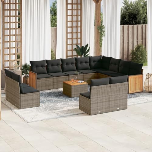 FUDUGEHMIOFWFJJ Garden Dining Chairs 2 Pcs Set, Poly Rattan Outdoor Patio Furniture, Waterproof Gray Stackable Chairs for Terrace, Balcony, Backyard, Comfortable & Durable FUDUGEHMIOFWFJJ Garden Dining Chairs 2 Pcs Set, Poly Rattan Outdoor Patio Furniture, Waterproof Gray Stackable Chairs for Terrace, Balcony, Backyard, Comfortable & Durable von FUDUGEHMIOFWFJJ