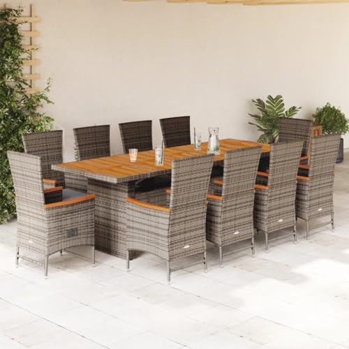 FUDUGEHMIOFWFJJ Gartenbänke mit Kissen 2 STK. Schwarz Pulverbeschichteter Stahl - Outdoor Gartenbank Set mit Wetterfesten Kissen, Moderne Metallbank für Terrasse, Balkon, Garten von FUDUGEHMIOFWFJJ