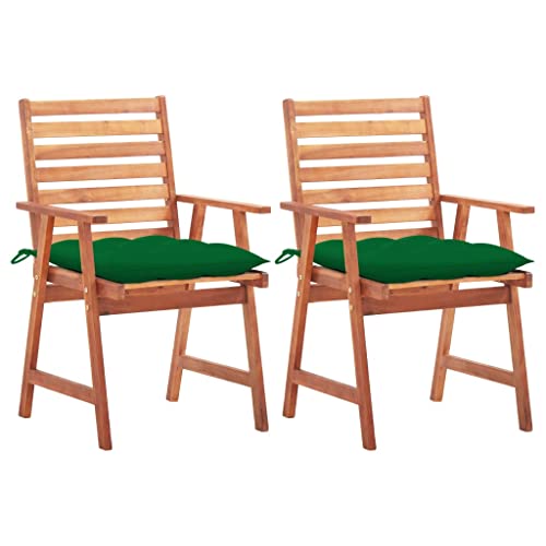 FUDUGEHMIOFWFJJ Gartenbank 112 cm Massivholz Teak mit Blauer Polsterauflage, Outdoor Gartenbank für Terrasse Balkon Garten, Wetterfest & Stabil, Komfortable Sitzbank von FUDUGEHMIOFWFJJ
