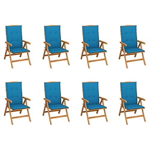 FUDUGEHMIOFWFJJ Gartenbank 112 cm Massivholz Teak mit Schwarzer Auflage, Outdoor Gartenmöbel für Terrasse und Garten, Wetterfest und Langlebig, Komfortable Sitzbank von FUDUGEHMIOFWFJJ