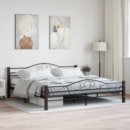 FUDUGEHMIOFWFJJ Gartenbank 2-Sitzer Grau Poly Rattan Outdoor Gartenmöbel Set, Wetterfest & Komfortabel, Lounge Sitzbank für Terrasse Garten Balkon, Modernes Design von FUDUGEHMIOFWFJJ