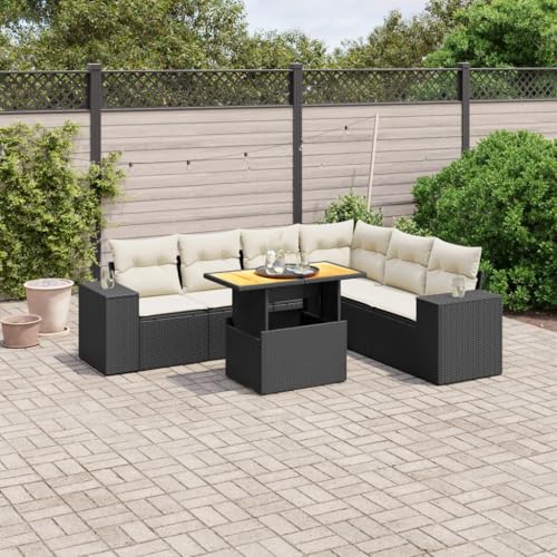 FUDUGEHMIOFWFJJ Gartenbank mit Kissen Hellgrau Poly Rattan Outdoor Gartenmöbel Set 2er Sitzbank mit Polster für Garten Terrasse Balkon Wetterfest Bequem Modern FUDUGEHMIOFWFJJ Gartenbank mit Kissen Hellgrau Poly Rattan Outdoor Gartenmöbel Set 2er Sitzbank mit Polster für Garten Terrasse Balkon Wetterfest Bequem Modern von FUDUGEHMIOFWFJJ