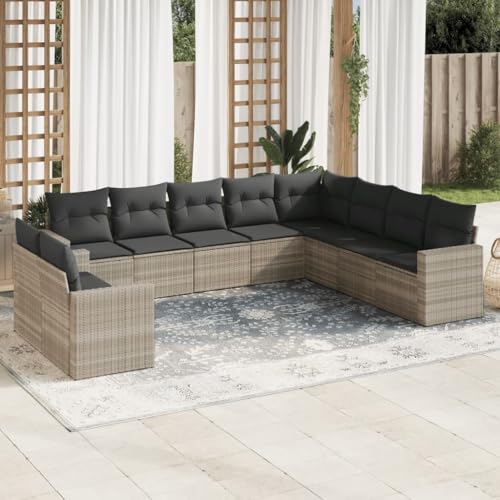 FUDUGEHMIOFWFJJ Gartensessel mit Fußteil 2 STK. Verstellbar Braun Poly Rattan, Outdoor Lounge Set with Adjustable Backrest, Comfortable Garden Chairs for Patio, Balkon, Terrasse von FUDUGEHMIOFWFJJ