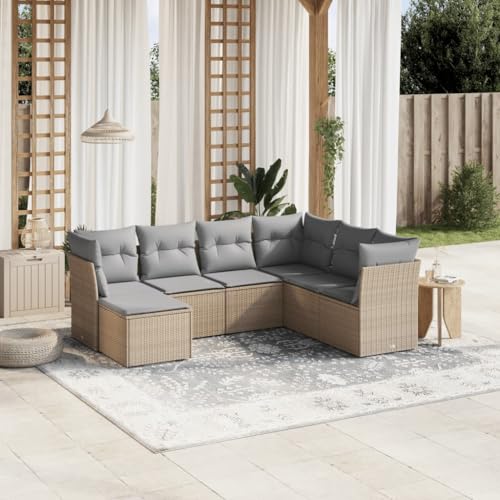 FUDUGEHMIOFWFJJ Gartensessel mit Kissen 2 STK. Verstellbar Schwarz Poly Rattan, Lounge Chair Set with Cushions, Adjustable Garden Relax Chair for Patio, Balcony, Outdoor von FUDUGEHMIOFWFJJ