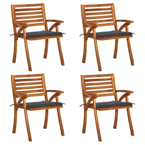 FUDUGEHMIOFWFJJ Gartenstühle 2 STK. Outdoor Garden Chairs with Wine Red Cushions, Solid Teak Wood Patio Furniture Set for Terrace, Balcony, Poolside, Weatherproof & Comfortable FUDUGEHMIOFWFJJ Gartenstühle 2 STK. Outdoor Garden Chairs with Wine Red Cushions, Solid Teak Wood Patio Furniture Set for Terrace, Balcony, Poolside, Weatherproof & Comfortable von FUDUGEHMIOFWFJJ