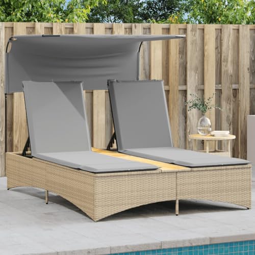 FUDUGEHMIOFWFJJ Gartenstühle 6 STK. Klappbar Grau Outdoor Gartenmöbel Set aus Poly Rattan & Massivholz, Faltbare Stühle für Terrasse Balkon Garten Camping, Wetterfest & Stabil von FUDUGEHMIOFWFJJ