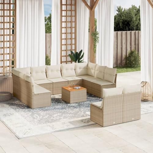 FUDUGEHMIOFWFJJ Gartenstühle mit Kissen 2 STK. Schwarz Outdoor Gartenmöbel Set aus Poly Rattan und Massivholz, Wetterfest & Bequem für Terrasse Balkon Garten FUDUGEHMIOFWFJJ Gartenstühle mit Kissen 2 STK. Schwarz Outdoor Gartenmöbel Set aus Poly Rattan und Massivholz, Wetterfest & Bequem für Terrasse Balkon Garten von FUDUGEHMIOFWFJJ