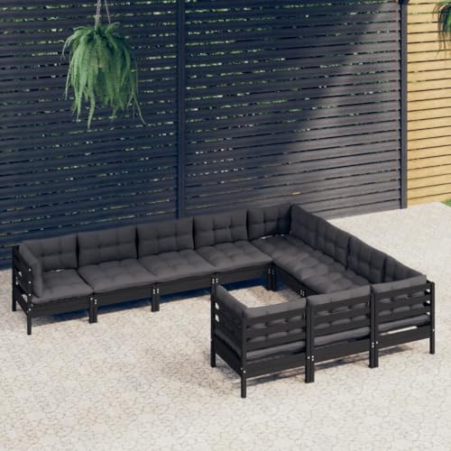 FUDUGEHMIOFWFJJ Gartenstühle mit Kissen 4 STK. Grau Akazie Massivholz Gartenmöbel Set Outdoor Terrassenstühle mit Polster Wetterfest Bequem von FUDUGEHMIOFWFJJ