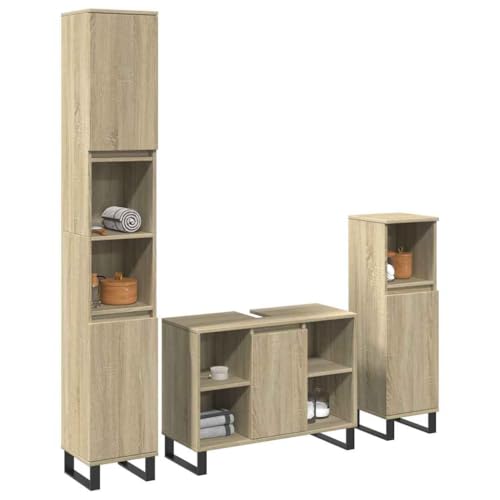 FUDUGEHMIOFWFJJ Highboard with Oak Look 63x33x100 cm Storage Cabinet Modern Brown Sideboard for Living Room Bedroom Holzwerkstoff Furniture Space Saving Design FUDUGEHMIOFWFJJ Highboard with Oak Look 63x33x100 cm Storage Cabinet Modern Brown Sideboard for Living Room Bedroom Holzwerkstoff Furniture Space Saving Design von FUDUGEHMIOFWFJJ