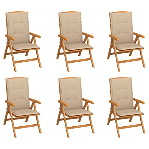 FUDUGEHMIOFWFJJ Klappbare Gartenstühle 2er Set mit Bequemen Kissen aus Bambus, Leicht & Stabil, Outdoor Camping Strand Terrasse, Klappstuhl Gartenmöbel für Balkon Garten Party FUDUGEHMIOFWFJJ Klappbare Gartenstühle 2er Set mit Bequemen Kissen aus Bambus, Leicht & Stabil, Outdoor Camping Strand Terrasse, Klappstuhl Gartenmöbel für Balkon Garten Party von FUDUGEHMIOFWFJJ
