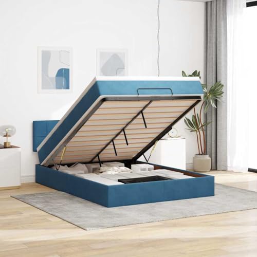 FUDUGEHMIOFWFJJ Metall holzbett kopfteil Bett bettgestell bettenOttoman-Bett mit Matratzen & LEDs Blau 200x200 cm StoffGeeignet für Schlafzimmer FUDUGEHMIOFWFJJ Metall holzbett kopfteil Bett bettgestell bettenOttoman-Bett mit Matratzen & LEDs Blau 200x200 cm StoffGeeignet für Schlafzimmer von FUDUGEHMIOFWFJJ