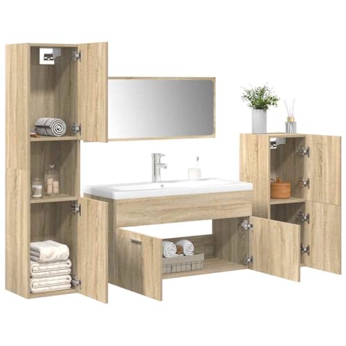 FUDUGEHMIOFWFJJ Metall holzbett kopfteil Bett futonbett klappbett Metallbett ohne Matratze Räuchereiche 160x200 cmGeeignet für Schlafzimmer von FUDUGEHMIOFWFJJ