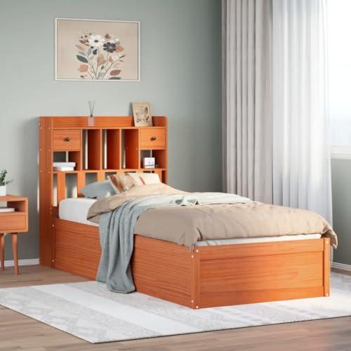 FUDUGEHMIOFWFJJ Nachttisch Altholz-Optik 40x30x40 cm Holzwerkstoff Nightstand with Storage Shelf Rustic Bedside Table for Bedroom Living Room Modern Design von FUDUGEHMIOFWFJJ