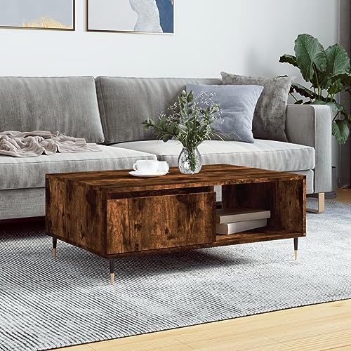 FUDUGEHMIOFWFJJ Nachttisch Braun Eichen-Optik 40x30x50 cm Holzwerkstoff Nightstand with Storage Shelf, Modern Bedside Table for Bedroom Living Room FUDUGEHMIOFWFJJ Nachttisch Braun Eichen-Optik 40x30x50 cm Holzwerkstoff Nightstand with Storage Shelf, Modern Bedside Table for Bedroom Living Room von FUDUGEHMIOFWFJJ