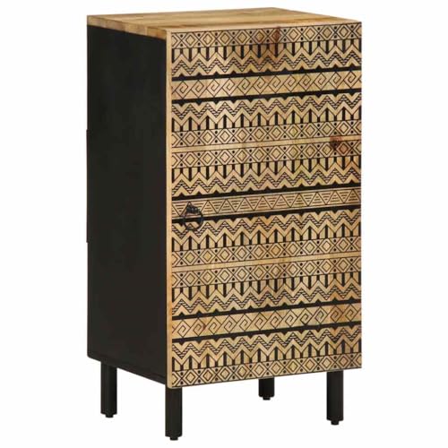 FUDUGEHMIOFWFJJ Nachttisch Braun Eichen-Optik 40x30x50 cm Holzwerkstoff Schlafzimmer Kommode mit Schublade und Regal, Stilvolles Nachttischchen für Wohnzimmer und Gästezimmer von FUDUGEHMIOFWFJJ