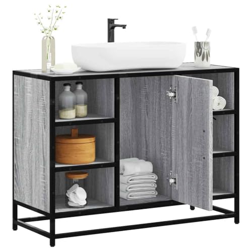 FUDUGEHMIOFWFJJ Nachttisch Sonoma-Eiche Nightstand with Storage Shelf, 46.5x29x61 cm Wood Particle Board Bedside Table for Bedroom, Modern Side Table with Drawer and Open Shelf FUDUGEHMIOFWFJJ Nachttisch Sonoma-Eiche Nightstand with Storage Shelf, 46.5x29x61 cm Wood Particle Board Bedside Table for Bedroom, Modern Side Table with Drawer and Open Shelf von FUDUGEHMIOFWFJJ
