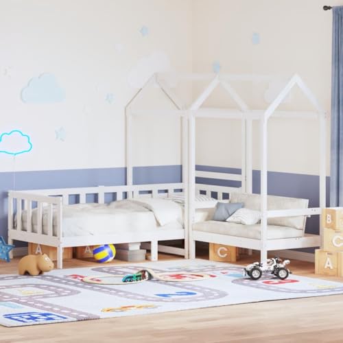 FUDUGEHMIOFWFJJ Nachttische 2 STK. 40x34x46 cm Altholz Massiv Holz Nachttisch Kommode Beistelltisch Schlafzimmer Wohnzimmer Sideroom mit 2 Schubladen Rustikale Nachttische von FUDUGEHMIOFWFJJ