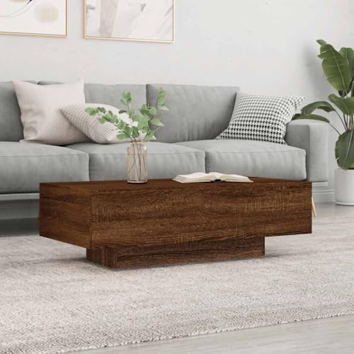 FUDUGEHMIOFWFJJ Raumteiler Bücherregal Braun Eichen Optik 69.5x29x69.5 cm Space Saving Room Divider Bookcase with 5 Shelves for Living Room Office Storage Organizer von FUDUGEHMIOFWFJJ