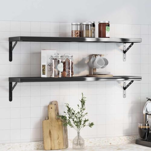 FUDUGEHMIOFWFJJ Schweberegal 100x20x4 cm Solid Wood Acacia Untreated Floating Shelf Wall Mounted for Kitchen Bathroom Living Room Storage Display Organizer FUDUGEHMIOFWFJJ Schweberegal 100x20x4 cm Solid Wood Acacia Untreated Floating Shelf Wall Mounted for Kitchen Bathroom Living Room Storage Display Organizer von FUDUGEHMIOFWFJJ