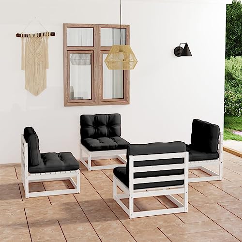 FUDUGEHMIOFWFJJ Stapelbare Gartenbank mit Auflage 159 cm Massivholz Teak Outdoor Balkon Terrasse Garten Relax Sitzbank Stapelbar Wetterfest von FUDUGEHMIOFWFJJ