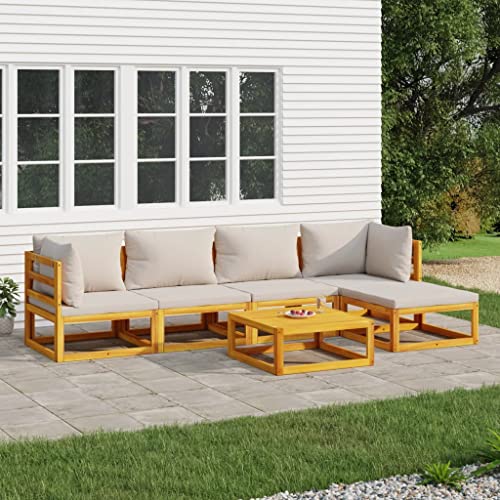FUDUGEHMIOFWFJJ Stapelbare Gartenbank mit Auflage 159 cm Massivholz Teak Outdoor Balkon Terrasse Garten Relax Sitzbank Wetterfest Stapelbar von FUDUGEHMIOFWFJJ