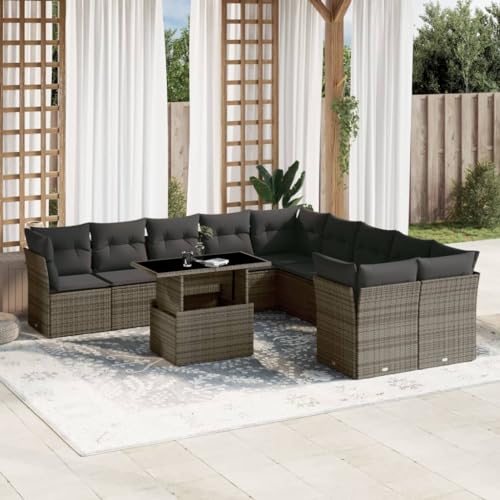 FUDUGEHMIOFWFJJ Sun Lounger with Roof Brown Poly Rattan Outdoor Daybed Patio Furniture for Garden Poolside Relaxation Comfortable Weatherproof Lounge Chair von FUDUGEHMIOFWFJJ