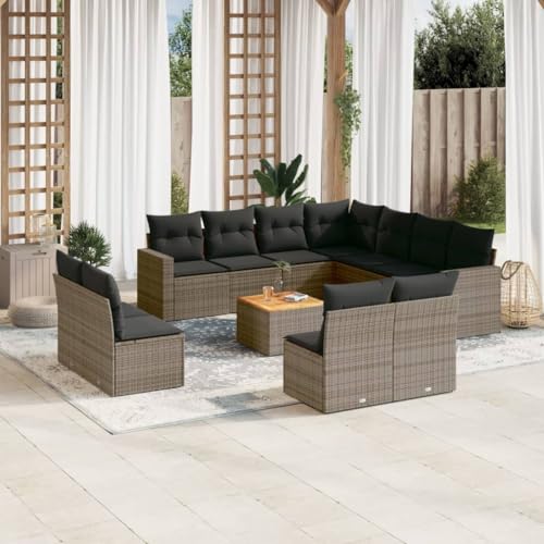 FUDUGEHMIOFWFJJ Sun Lounger with Roof & Cushion Black Poly Rattan Outdoor Daybed Patio Poolside Relaxation Comfortable Adjustable Recliner Garden Furniture von FUDUGEHMIOFWFJJ