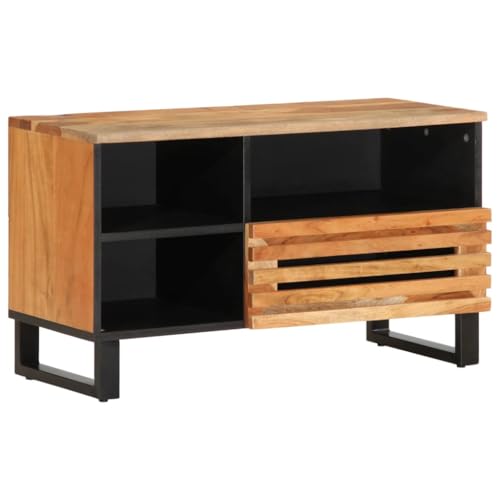 FUDUGEHMIOFWFJJ Wand-Nachttische 2 STK. Altholz-Optik Wall Mounted Nightstands Set of 2 with Storage Shelf Modern Bedside Tables Space Saving Design for Bedroom Living Room von FUDUGEHMIOFWFJJ