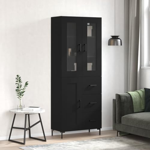 FUDUGEHMIOFWFJJ Wandschrank 78x18x71 cm Betongrau Holzwerkstoff Storage Cabinet with 2 Doors and 3 Shelves for Living Room Bedroom Bathroom Organization von FUDUGEHMIOFWFJJ