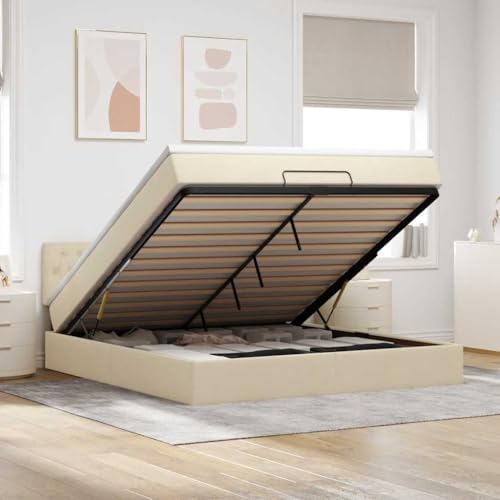 FUDUGEHMIOFWFJJ betten klappbett bedOttoman-Bett mit Matratzen & LEDs Hellgrau 180x200 cm StoffGeeignet für Schlafzimmer FUDUGEHMIOFWFJJ betten klappbett bedOttoman-Bett mit Matratzen & LEDs Hellgrau 180x200 cm StoffGeeignet für Schlafzimmer von FUDUGEHMIOFWFJJ