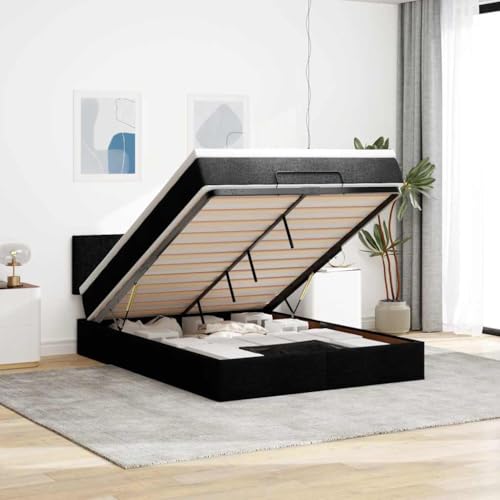FUDUGEHMIOFWFJJ bettgestell Bed Frame futonbett bedOttoman-Bett mit Matratze Dunkelbraun 140x200 cm StoffGeeignet für Schlafzimmer FUDUGEHMIOFWFJJ bettgestell Bed Frame futonbett bedOttoman-Bett mit Matratze Dunkelbraun 140x200 cm StoffGeeignet für Schlafzimmer von FUDUGEHMIOFWFJJ