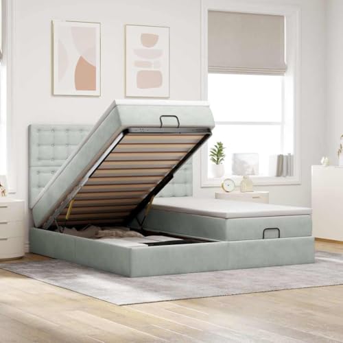 FUDUGEHMIOFWFJJ bettgestell betten futonbett kopfteil bettOttoman-Bett mit Matratze & LEDs Dunkelblau 100x200 cm SamtGeeignet für Schlafzimmer FUDUGEHMIOFWFJJ bettgestell betten futonbett kopfteil bettOttoman-Bett mit Matratze & LEDs Dunkelblau 100x200 cm SamtGeeignet für Schlafzimmer von FUDUGEHMIOFWFJJ
