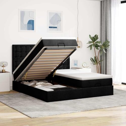 FUDUGEHMIOFWFJJ bettgestell futonbett Bed Frame bedOttoman-Bett mit Matratzen Hellgrau 160x200 cm SamtGeeignet für Schlafzimmer FUDUGEHMIOFWFJJ bettgestell futonbett Bed Frame bedOttoman-Bett mit Matratzen Hellgrau 160x200 cm SamtGeeignet für Schlafzimmer von FUDUGEHMIOFWFJJ