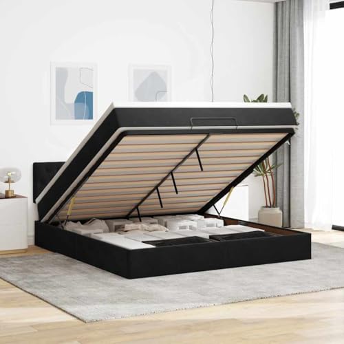 FUDUGEHMIOFWFJJ bettrahmen Metall holzbett Bett ohne kopfteil klappbett Ottoman-Bett mit Matratze Blau 120x200 cm StoffGeeignet für Schlafzimmer FUDUGEHMIOFWFJJ bettrahmen Metall holzbett Bett ohne kopfteil klappbett Ottoman-Bett mit Matratze Blau 120x200 cm StoffGeeignet für Schlafzimmer von FUDUGEHMIOFWFJJ