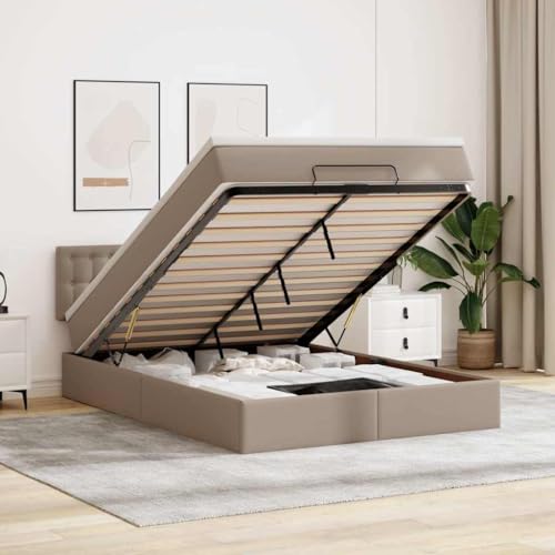 FUDUGEHMIOFWFJJ bettrahmen bettgestell Bette futonbettOttoman-Bett mit Matratzen & LEDs Dunkelgrau 180x200 cm StoffGeeignet für Schlafzimmer FUDUGEHMIOFWFJJ bettrahmen bettgestell Bette futonbettOttoman-Bett mit Matratzen & LEDs Dunkelgrau 180x200 cm StoffGeeignet für Schlafzimmer von FUDUGEHMIOFWFJJ
