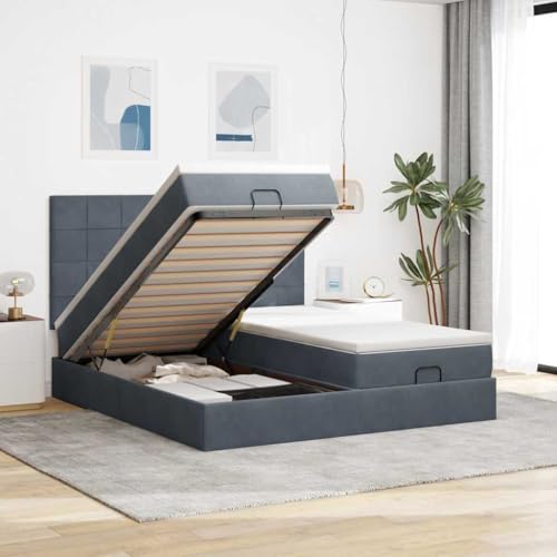 FUDUGEHMIOFWFJJ bettrahmen kopfteil Bett betten Bett mit matratzeOttoman-Bett mit Matratzen & LEDs Dunkelgrün 200x200 cm SamtGeeignet für Schlafzimmer FUDUGEHMIOFWFJJ bettrahmen kopfteil Bett betten Bett mit matratzeOttoman-Bett mit Matratzen & LEDs Dunkelgrün 200x200 cm SamtGeeignet für Schlafzimmer von FUDUGEHMIOFWFJJ