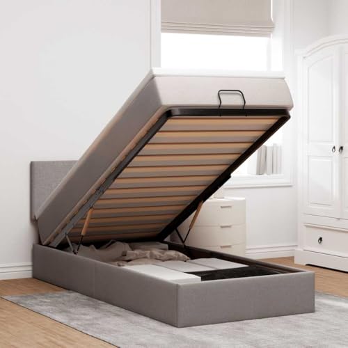 FUDUGEHMIOFWFJJ futonbett Bett betten klappbett Massivholzbett mit Regal ohne Matratze Weiß 135x190 cm KieferGeeignet für Schlafzimmer von FUDUGEHMIOFWFJJ