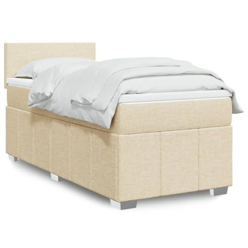 FUDUGEHMIOFWFJJ klappbett Bett Bett ohne kopfteil futonbettBoxspringbett mit Matratze Blau 140x190 cm StoffGeeignet für Schlafzimmer von FUDUGEHMIOFWFJJ