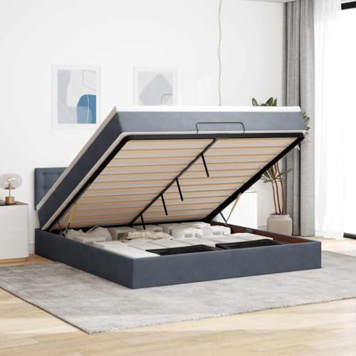 FUDUGEHMIOFWFJJ klappbett Bett ohne kopfteil Bed bettgestellOttoman-Bett mit Matratzen & LEDs Blau 180x200 cm StoffGeeignet für Schlafzimmer FUDUGEHMIOFWFJJ klappbett Bett ohne kopfteil Bed bettgestellOttoman-Bett mit Matratzen & LEDs Blau 180x200 cm StoffGeeignet für Schlafzimmer von FUDUGEHMIOFWFJJ