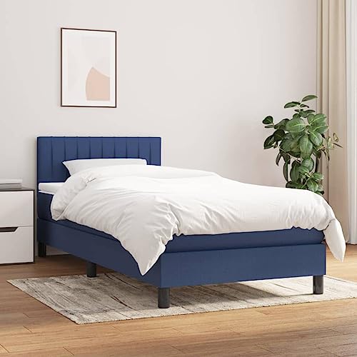 FUDUGEHMIOFWFJJ klappbett bettrahmen Bett betteBoxspringbett mit Matratze Creme 140x190 cm StoffGeeignet für Schlafzimmer von FUDUGEHMIOFWFJJ