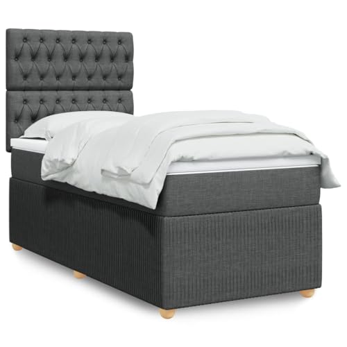 FUDUGEHMIOFWFJJ klappbett futonbett Bed bettgestell Boxspringbett mit Matratze Dunkelbraun 140x190 cm StoffGeeignet für Schlafzimmer von FUDUGEHMIOFWFJJ