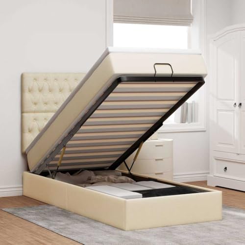 FUDUGEHMIOFWFJJ kopfteil Bett bettgestell Bed klappbett Ottoman-Bett mit Matratze Schwarz 90x190 cm StoffGeeignet für Schlafzimmer FUDUGEHMIOFWFJJ kopfteil Bett bettgestell Bed klappbett Ottoman-Bett mit Matratze Schwarz 90x190 cm StoffGeeignet für Schlafzimmer von FUDUGEHMIOFWFJJ